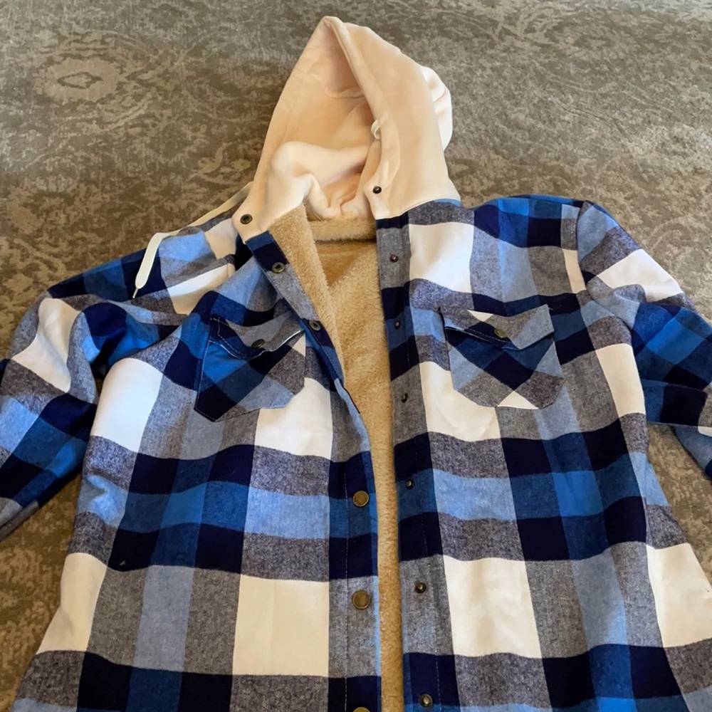 Flannel hoodie